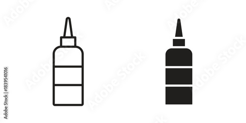 Sauce icons illustration, line art, glyph style vectors
