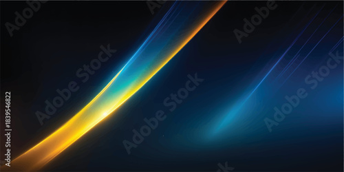 Quantum Neon Spectrum Beam on Deep Midnight Glow, Futuristic AI Technology Light Wave Background for FinTech UX, Gaming UI and Ultra-Realistic Wallpapers
