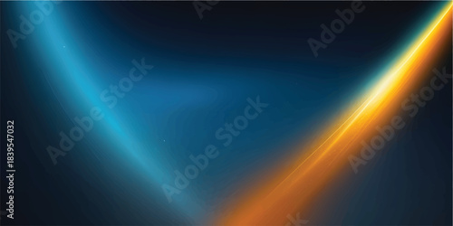 Vibrant Digital Blue Fire Beam with Yellow Chromatic Glow, Futuristic Abstract Streak Background for Gaming, Motion Graphics, Tech Ads and Cyber Branding