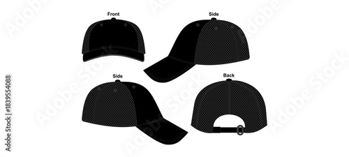 Baseball Cap Mockup Template Vector