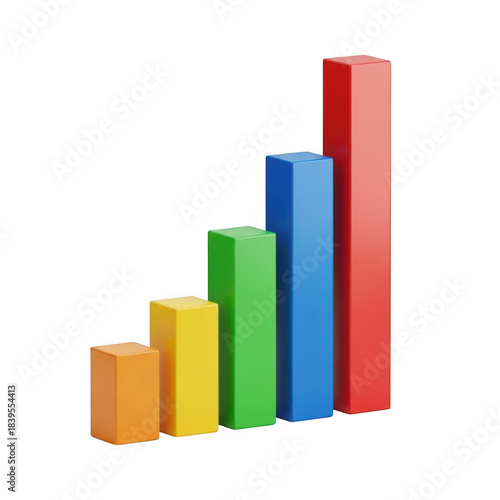 Colorful bar chart visualizing upward growth and positive trends in data analysis transparent background Free Download Colorful bar chart visualizing upward growth and positive trends in data analysis transparent background - GFXLoad