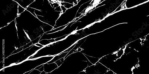 Modern abstract black marble texture with fine white veins, elegant stone pattern for luxury backgrounds, wall tiles, product mockups, branding, interior design, and architecture visuals.