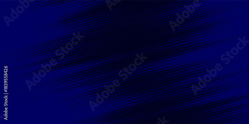 Blue abstract background diagonal geometric shape with halftone. Modern fiber textured vector