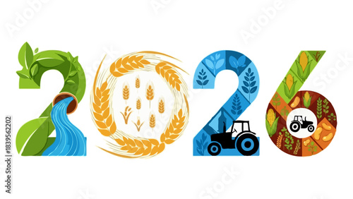 Flat Colorful Agribusiness 2026 Poster