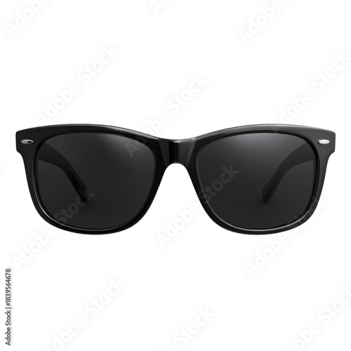 Black Sunglasses With a Classic Design on a Plain Background for Summer Wear ...