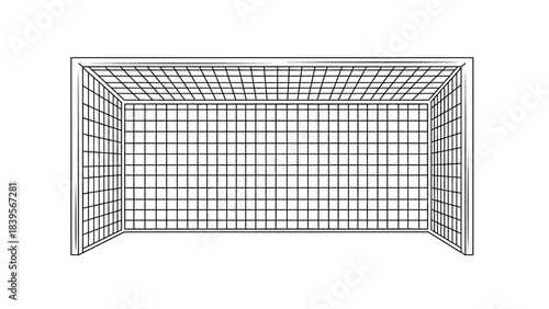 A detailed line drawing showcases a rectangular metal cage with a grid pattern representing confinement and isolation in a stark manner