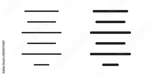 Align center icons Vector hand drawn illustration in doodle style. Simple sketch isolated.