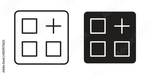 Apps icons Vector hand drawn illustration in doodle style. Simple sketch isolated.