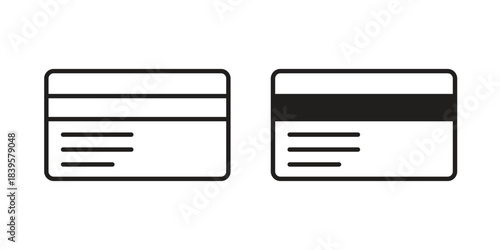 Credit card icons Vector hand drawn illustration in doodle style. Simple sketch isolated.