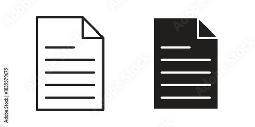 Document icons Vector hand drawn illustration in doodle style. Simple sketch isolated.