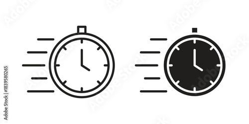 Express icons Vector hand drawn illustration in doodle style. Simple sketch isolated.