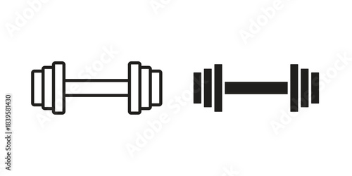 Gym icons Vector hand drawn illustration in doodle style. Simple sketch isolated.