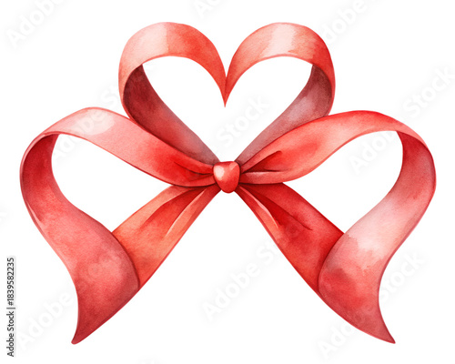 heart shaped red ribbon bow, heart, celebration, birthday, symbol, satin, romance, shiny, xmas, pink, valentine, decoration, ribbon, gift, christmas, holiday, love, red, present, box, object