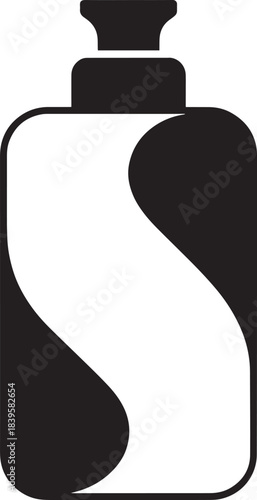 Bottle Icon Vector Illustration Representing Container and Liquid Storage Solution