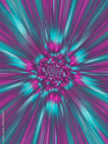 Dynamic Magenta and Turquoise Kinetic Streaks, High-Energy Movement, Abstract Blurred Pattern