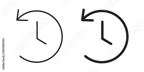 Past time icons Vector hand drawn illustration in doodle style. Simple sketch isolated.