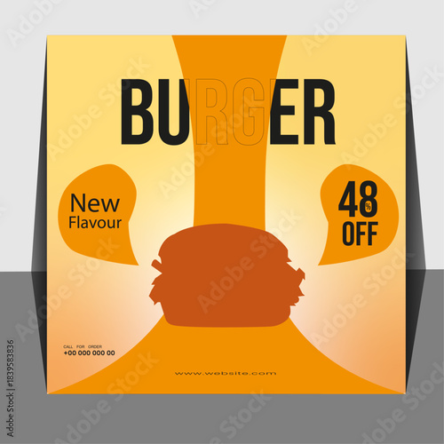 Modern Food and Drink Design: Editable Template for Digital Marketing.