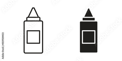 Sauce icons Vector hand drawn illustration in doodle style. Simple sketch isolated.