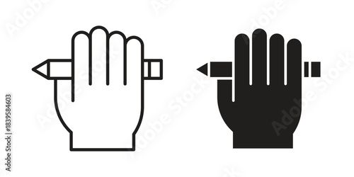 Self expression icons Vector hand drawn illustration in doodle style. Simple sketch isolated.