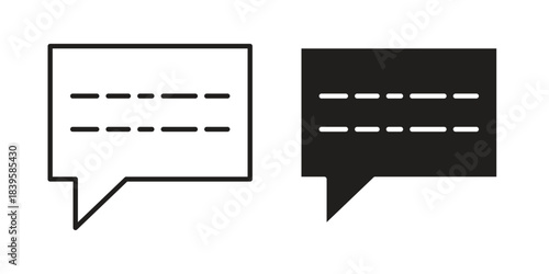 Subtitles icons Vector hand drawn illustration in doodle style. Simple sketch isolated.