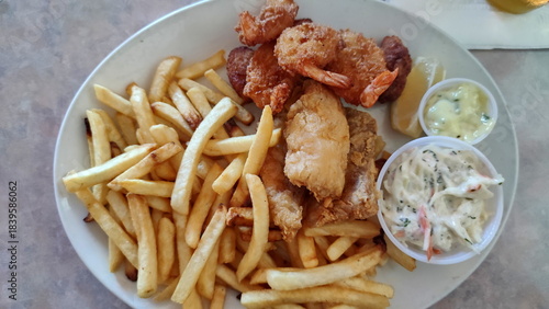 Restaurant food served on the plate ready to eat