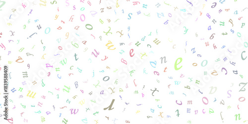 random replete background with shape and font