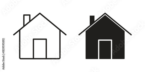 Flood icons silhouette vector flat illustration design. Stroke line icons