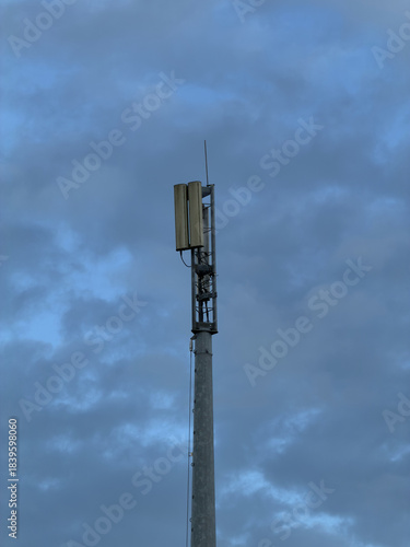 Telecommunication tower providing mobile phone coverage to the railway part of the GSMR network