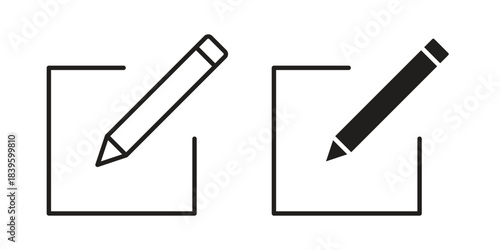 Register icons silhouette vector flat illustration design. Stroke line icons