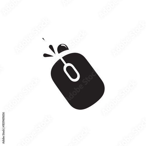 Spray bottle icon for cleaning and household use, simple vector symbol