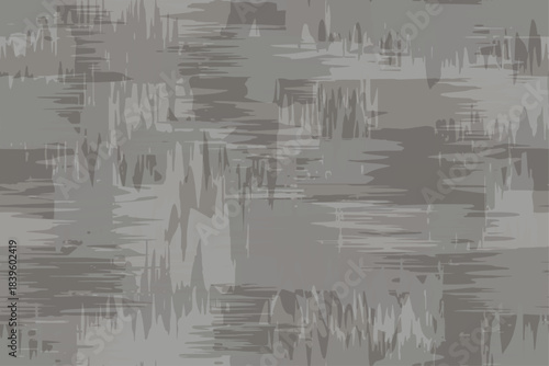 Full Seamless Abstract Brush Pattern Fabric Print. Texture Design for Women Dress Shawl Scarf and Linens. Gray Endless Vector Design Background.