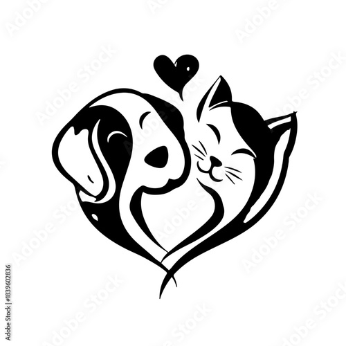 Heartwarming bond between dog and cat captured in a unique design
