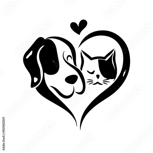 Heartwarming bond between dog and cat captured in a unique design