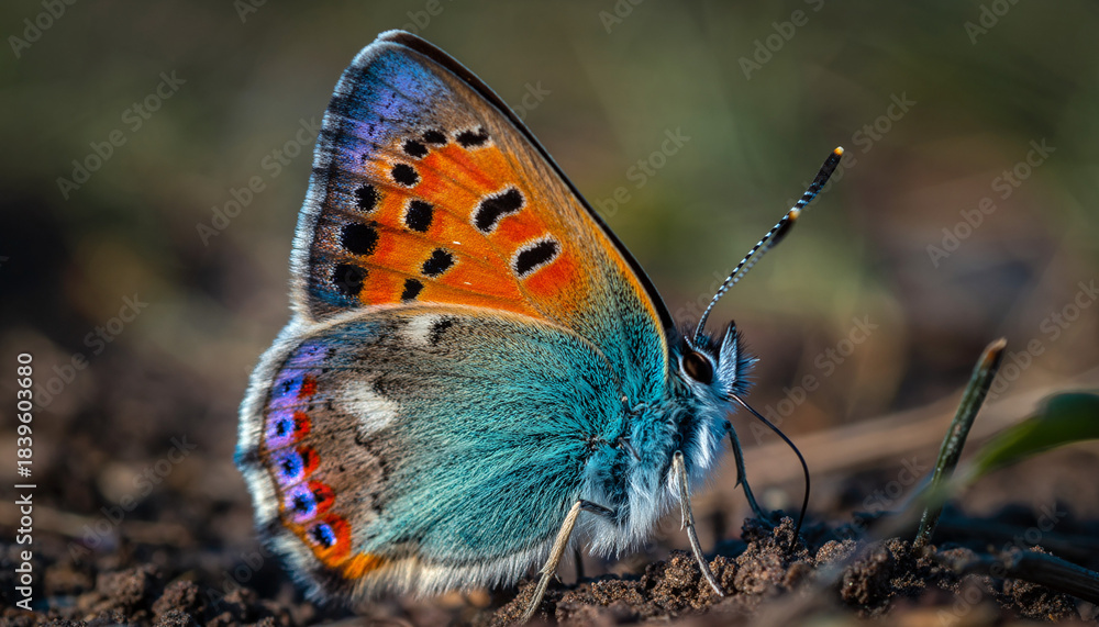 Obraz premium Μulticolored butterfly