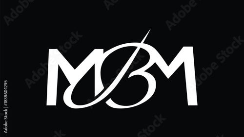 Vector MBM initial letter monogram logo design. Luxury and fashion logo