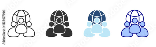 Teamwork Icon Set. Designed In Multi Style