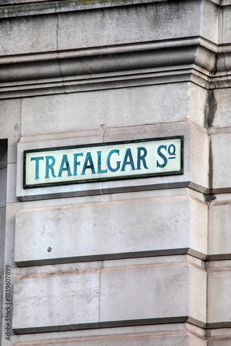 Trafalgar Square in London, UK