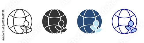 Sustainability Icon Set. Designed In Multi Style