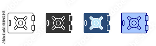 Vault Icon Set. Designed In Multi Style