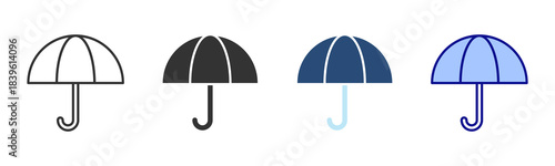 Insurance Icon Set. Designed In Multi Style