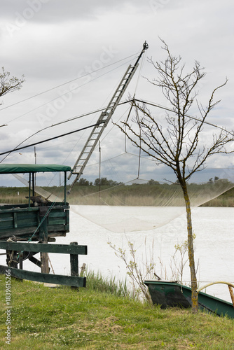 Fisherman's house on the canal, Porto Garibaldi, Ferrara, Italy