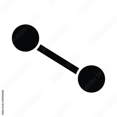 vector of dumbbells for academic exercises