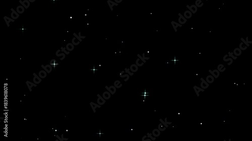 Animated Stars Black Background