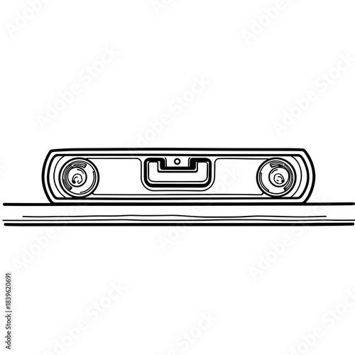 Spirit level checking shelf alignment, precision tool and construction accuracy