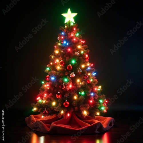 christmas tree with lights