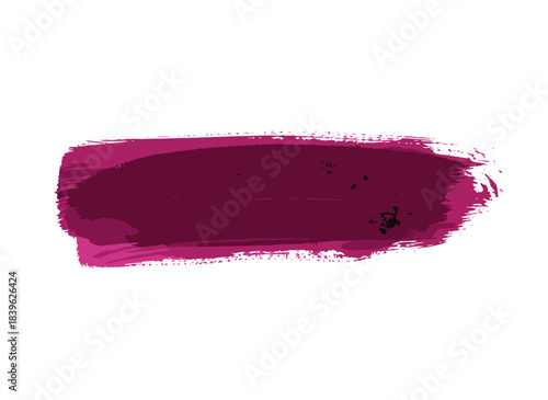 A hand‑painted brushstroke texture with a soft, subtly uneven trace and faded edges, presented as an abstract background design element, featuring a drawn vector illustration set against a white