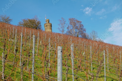 The tower of the Heuchelberg lookout in Leingarten near Heilbronn, Germany, Europe