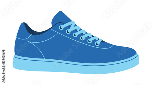 blue sport shoes