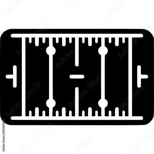 American Football Field Icon Vector