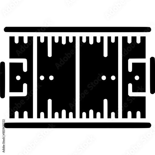 American Football Field Icon Vector